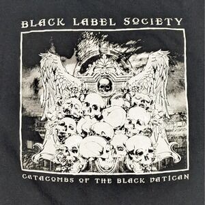 Black Label Society Catacombs of the Black Vatican Shirt Black Size XL (22.5x28)